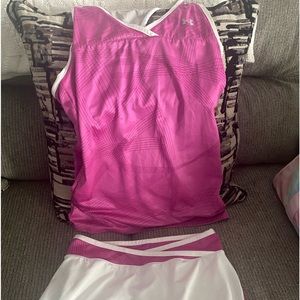 Under Armour tennis skirt and matching tank. Both are size medium.